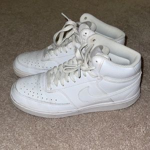 High top white Nikes